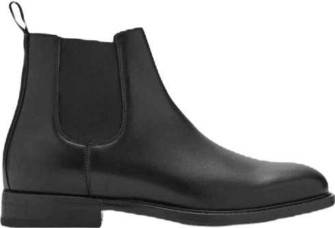 Men's Polished Leather Chelsea Boots