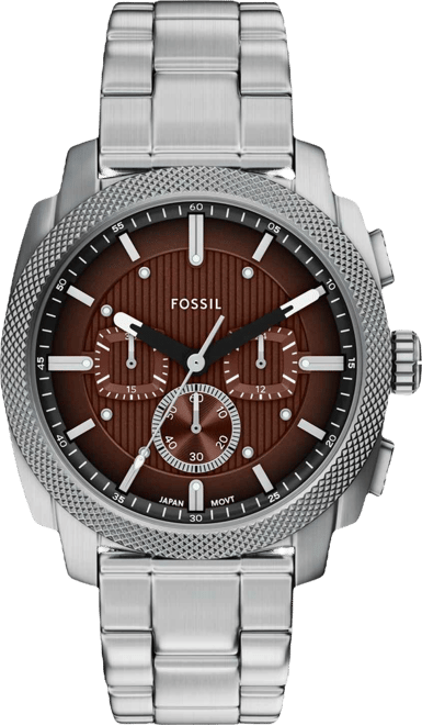 Men's Machine Chronograph Stainless Steel Watch, 44mm