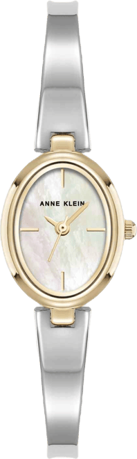 Women's Quartz Two-Tone Metal Alloy Bangle Watch, 18mm