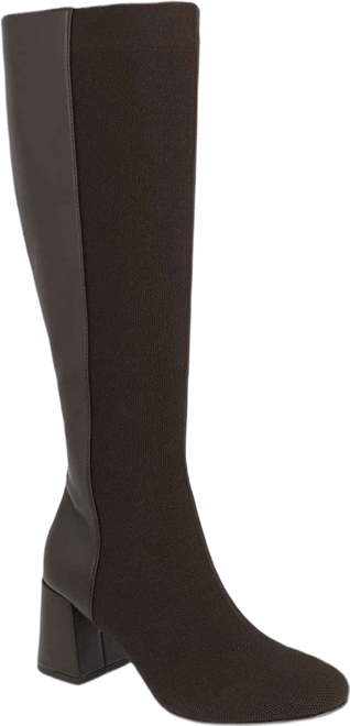 Women's Bettina Block Heel Tall Contrast Dress Boots