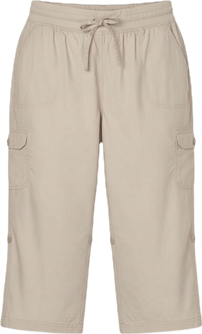 Plus Size Convertible Length Cargo Capri/Bermuda