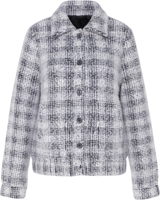 Women's Long-Sleeve Collared Bomber Sweater Jacket