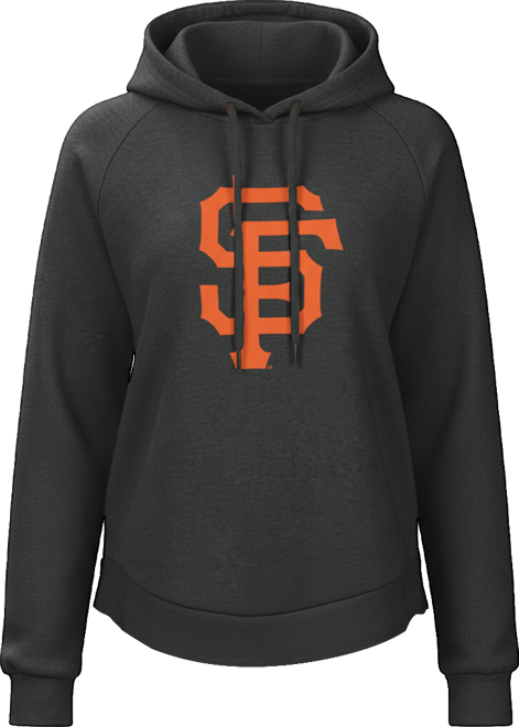 G-Ill 4Her by Carl Banks Women's&nbsp; Charcoal San Francisco Giants Jordan Angel Raglan Fleece Pullover Hoodie