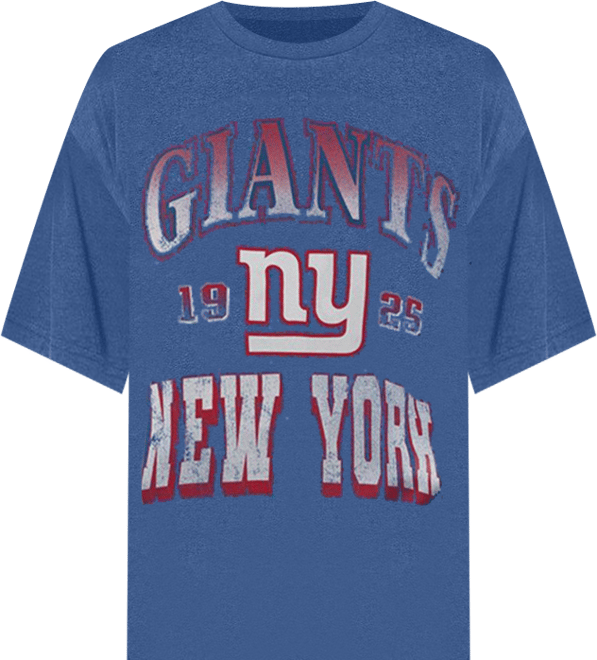 Women's Heather Royal New York Giants Oversized Hall of Fame T-Shirt