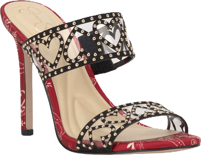 Women's Jovara Double Heart Band Stiletto Dress Sandals