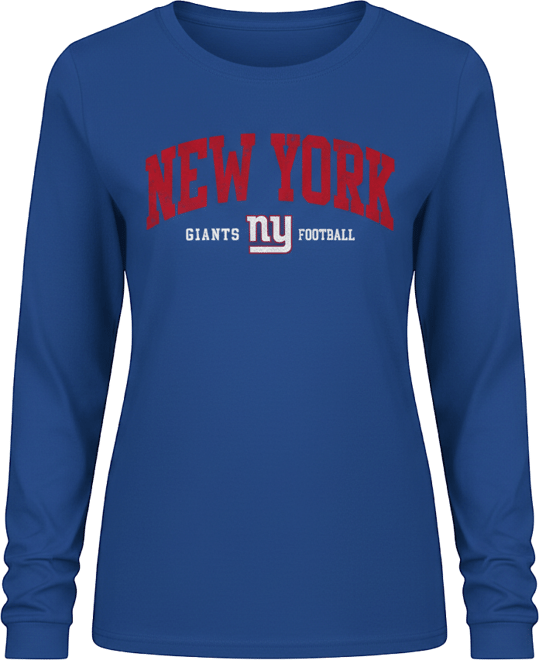Women's Royal New York Giants Best Play Long Sleeve T-Shirt