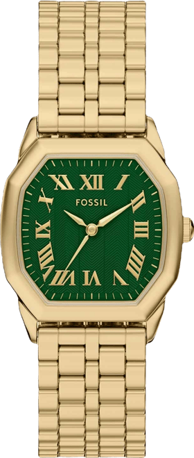 Women's Harlow Three-Hand Gold-Tone Stainless Steel Watch, 32mm