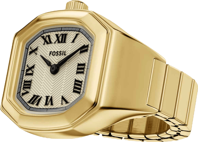Women's Harlow Watch Ring Two-Hand Gold-Tone Stainless Steel Watch, 16mm