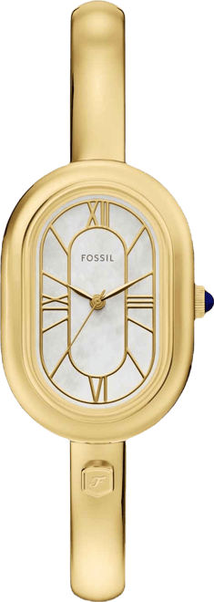 Women's Sloan Three-Hand Gold-Tone Stainless Steel Bangle Watch, 25mm