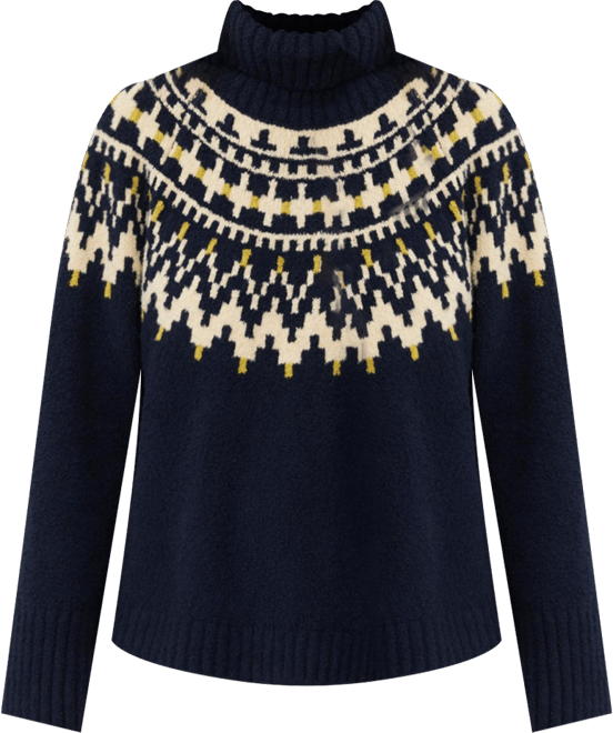 Women's Long Sleeve High Neck Knit Sweater