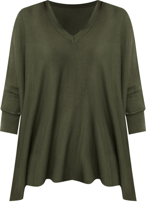 Women's MaFosna Long Sleeve V-Neck Poncho
