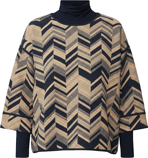 Women's MaBriella 3/4 Sleeve Round Neck Blouse