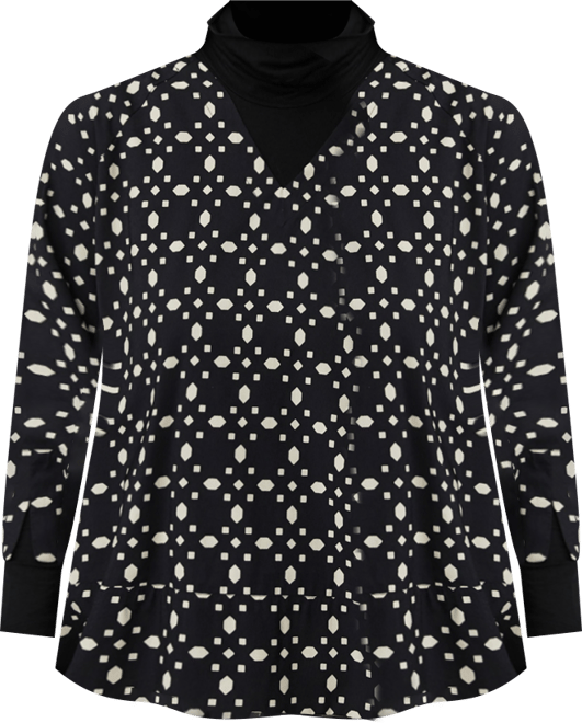 Women's MaBenika 3/4 Sleeve V-Neck Blouse