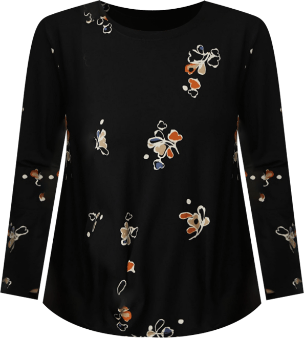 Women's Long Sleeve Round Neck Blouse