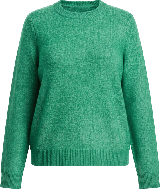 Women's Plus Size Crew Neck Novelty Long Sleeve Sweater