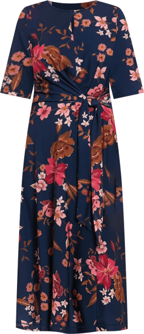 Women's Keyhole Midi Dress