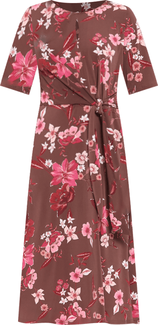 Women's Keyhole Midi Dress