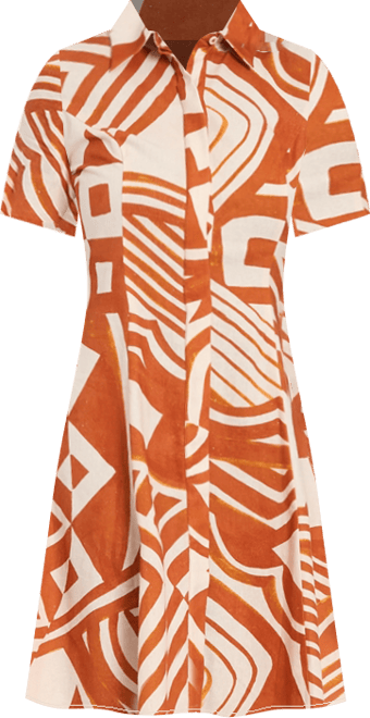 Women's Short-Sleeve Shirt Dress