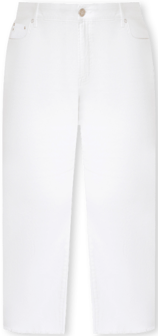 Plus Size Vintage Straight Ankle Jeans