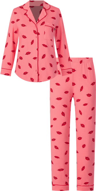 Women's 2-Piece Sleepwear 3/4-Sleeve Top and Pajama Pants Set