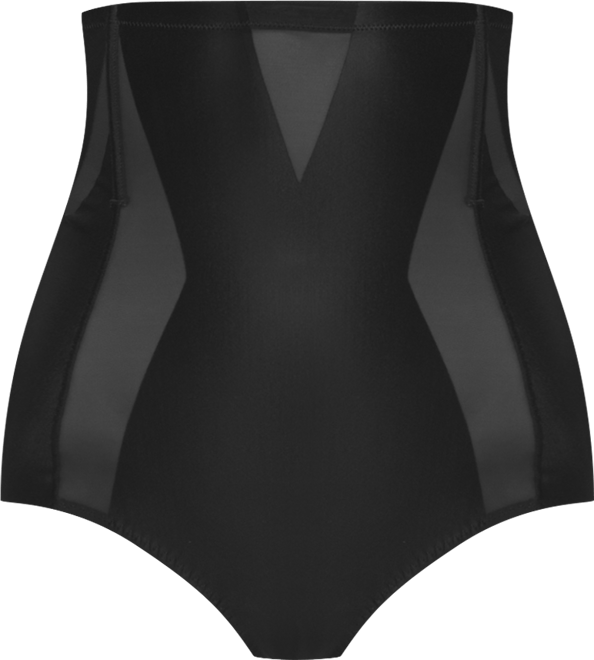 Women's Uplifted Satin Mesh Body Mapped High-Waist Shaper Brief