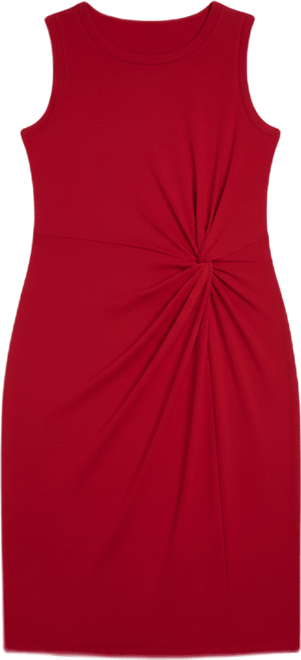 high low knit dress Knit Dress w/ Fringe Bottom – FOX'S main image 0