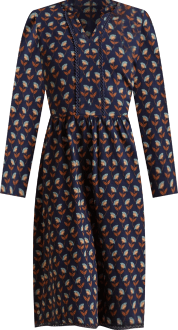 Women's Rowan Long Sleeve V-Neck Midi Dress