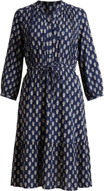 Women's Alpine 3/4 Sleeve Drawstring Waist Dress