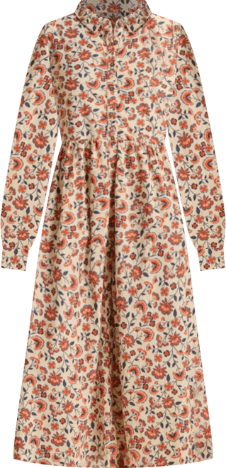 Women's Bella Long Sleeve Shirt Midi Dress