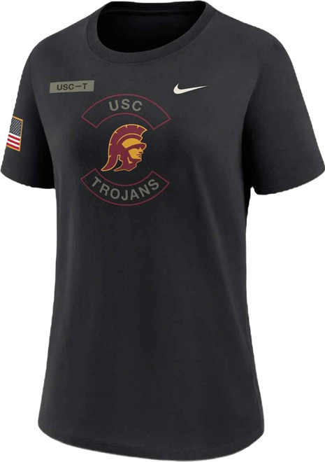 Women's Black Usc Trojans 2025 Military Appreciation Dri-fit T-Shirt