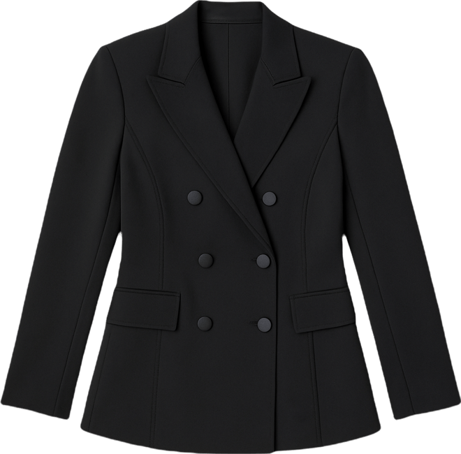 Women's Double Breasted Long Sleeves Blazer