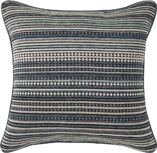 Parallel Chenille Stripe Decorative Pillow, 20" x 20"