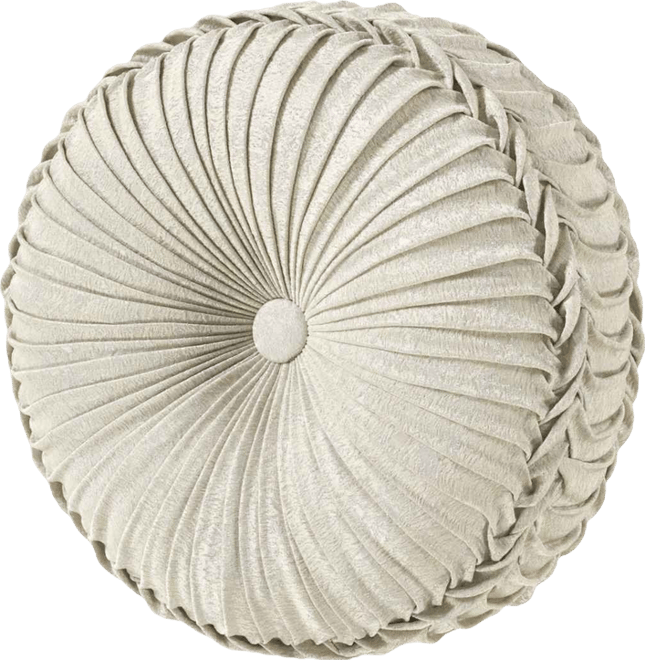 Celine Tufted Round Decorative Pillow, 15" x 15"