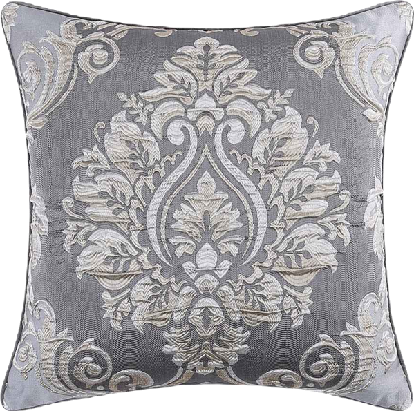 Krista Woven Damask Decorative Pillow, 20" x 20"