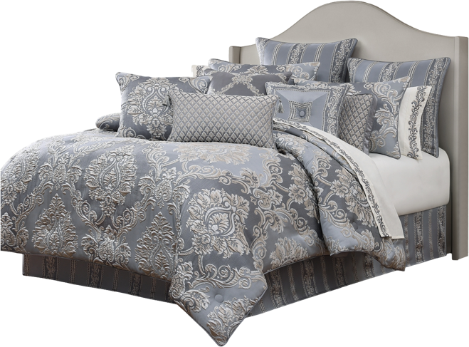 Krista Woven Damask 4-Pc. Comforter Set, King