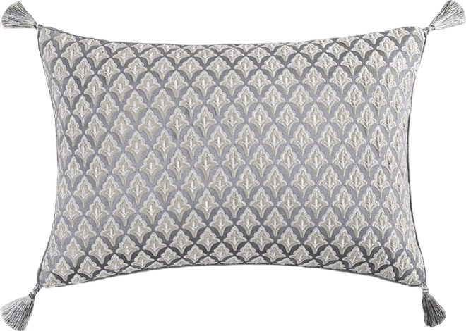 Krista Woven Foulard Boudoir Decorative Pillow, 14" x 21"