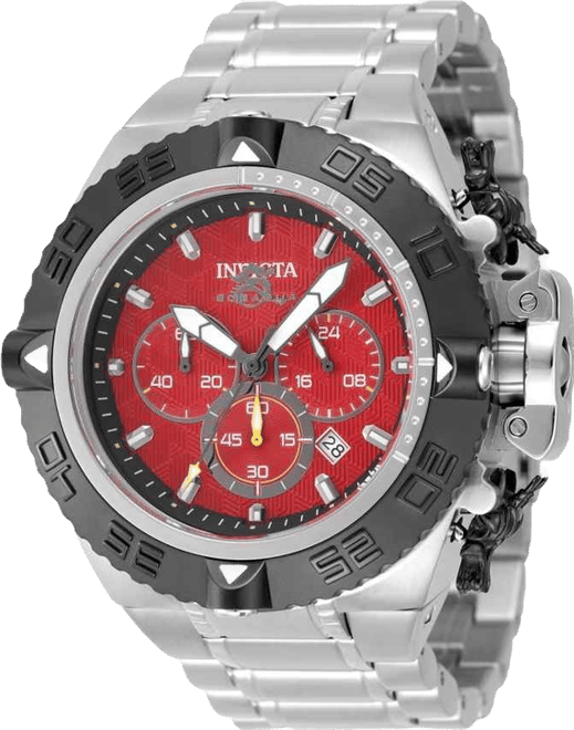 Men's 48199 Subaqua Quartz Chronograph Red, Black Dial Watch