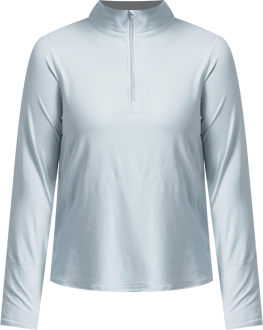 Women's Upf 50+ Sun Protective Relaxed Mock Zip Top