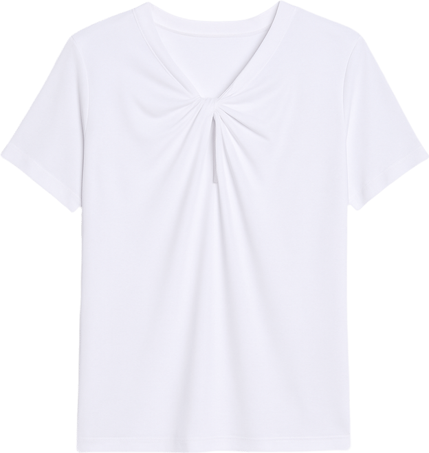 Women's Short Sleeve Keyhole Neckline T-Shirt, Macy's Exclusive