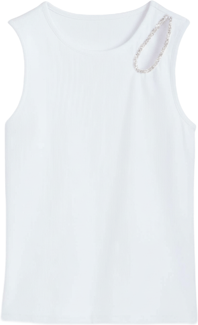 Women's Embellished Cutout Sleeveless Top, Macy's Exclusive