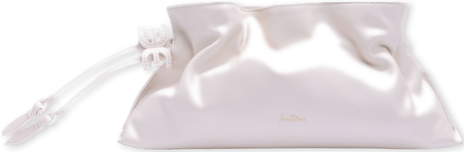 Poppy Oversized Leather Drawstring Clutch