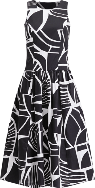 Women's Sleeveless Printed Midi Dress, Macy's Exclusive