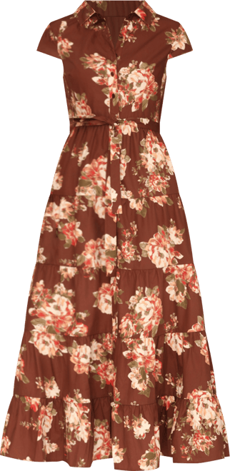 Women's Short-Sleeve Maxi Dress