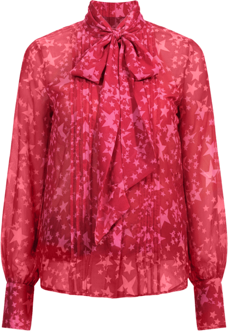 Women's Long Sleeves Bow Top