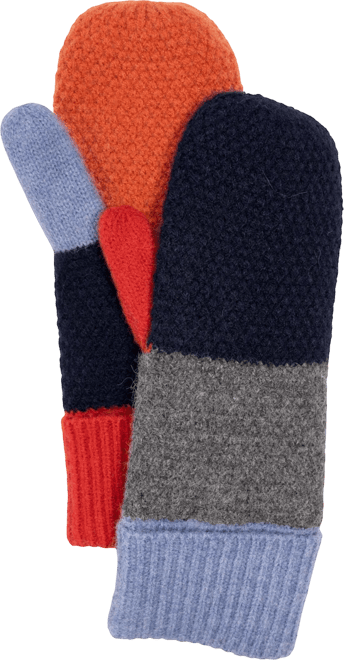Women's Color block Mitten