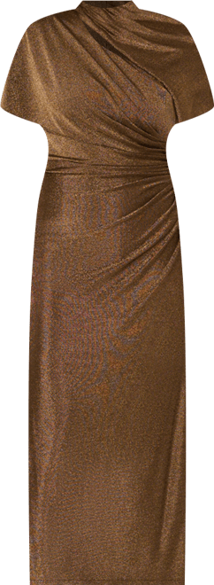 Plus Size Mock Neck Maxi Dress