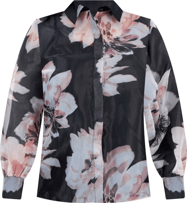 Plus Size Organza Blouse