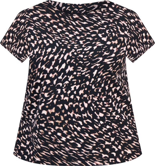 Plus Size Short-Sleeve Crewneck Top