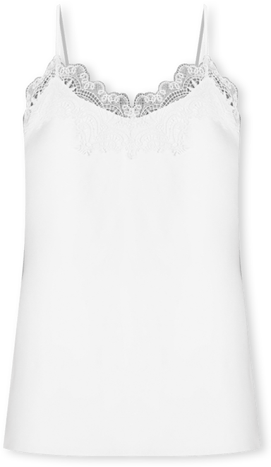 Women's Satin Lace Trim Cami