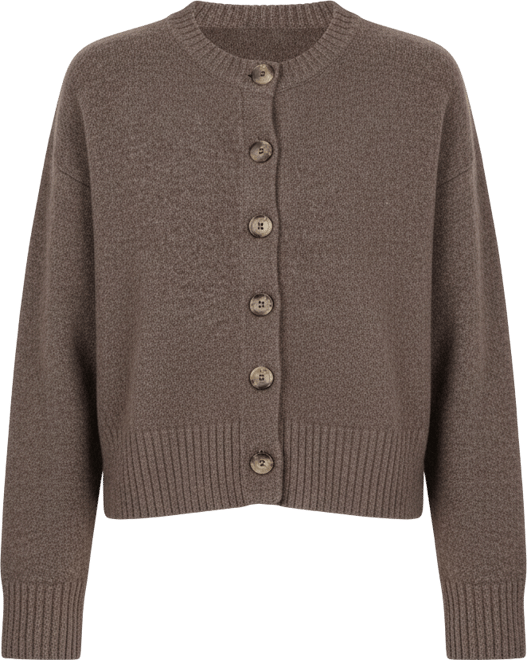 Women's Crewneck Button Up Cardigan